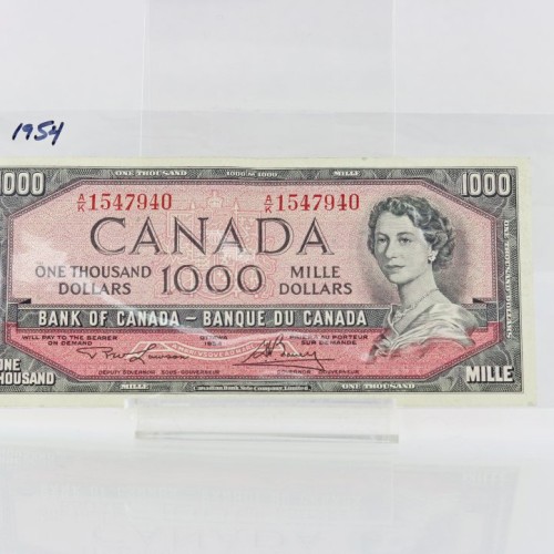 1954 Canadian $1000 Bank Note | Roath's Pawn